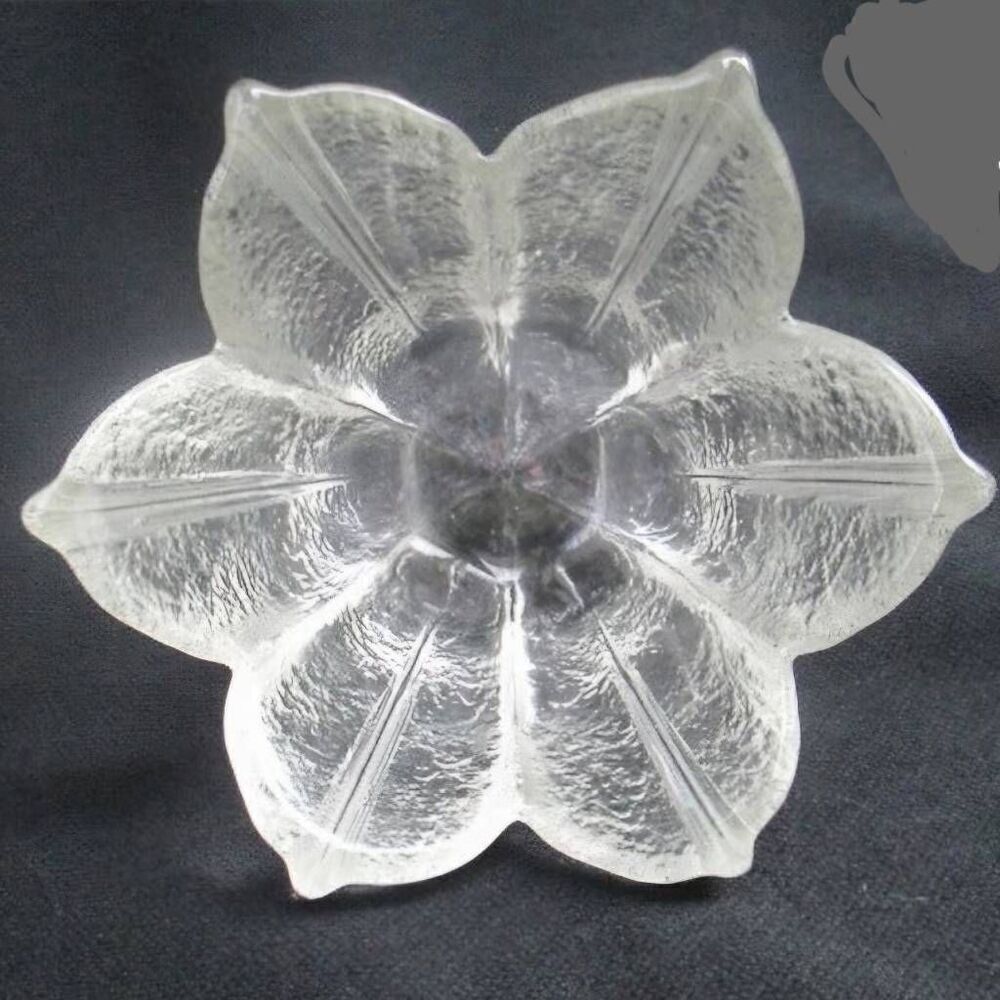 1970s KOSTA BODA Swedish Art Crystal Tulip Flower Small Bowl, Dish, or Votive Ca